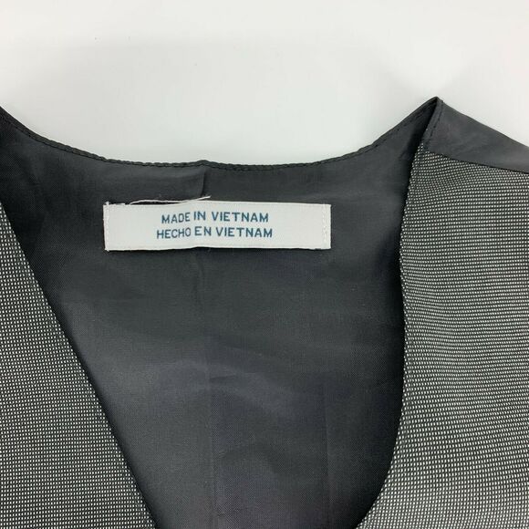 Boys Gray Button Down Front Formal Vest - Picture 5 of 5